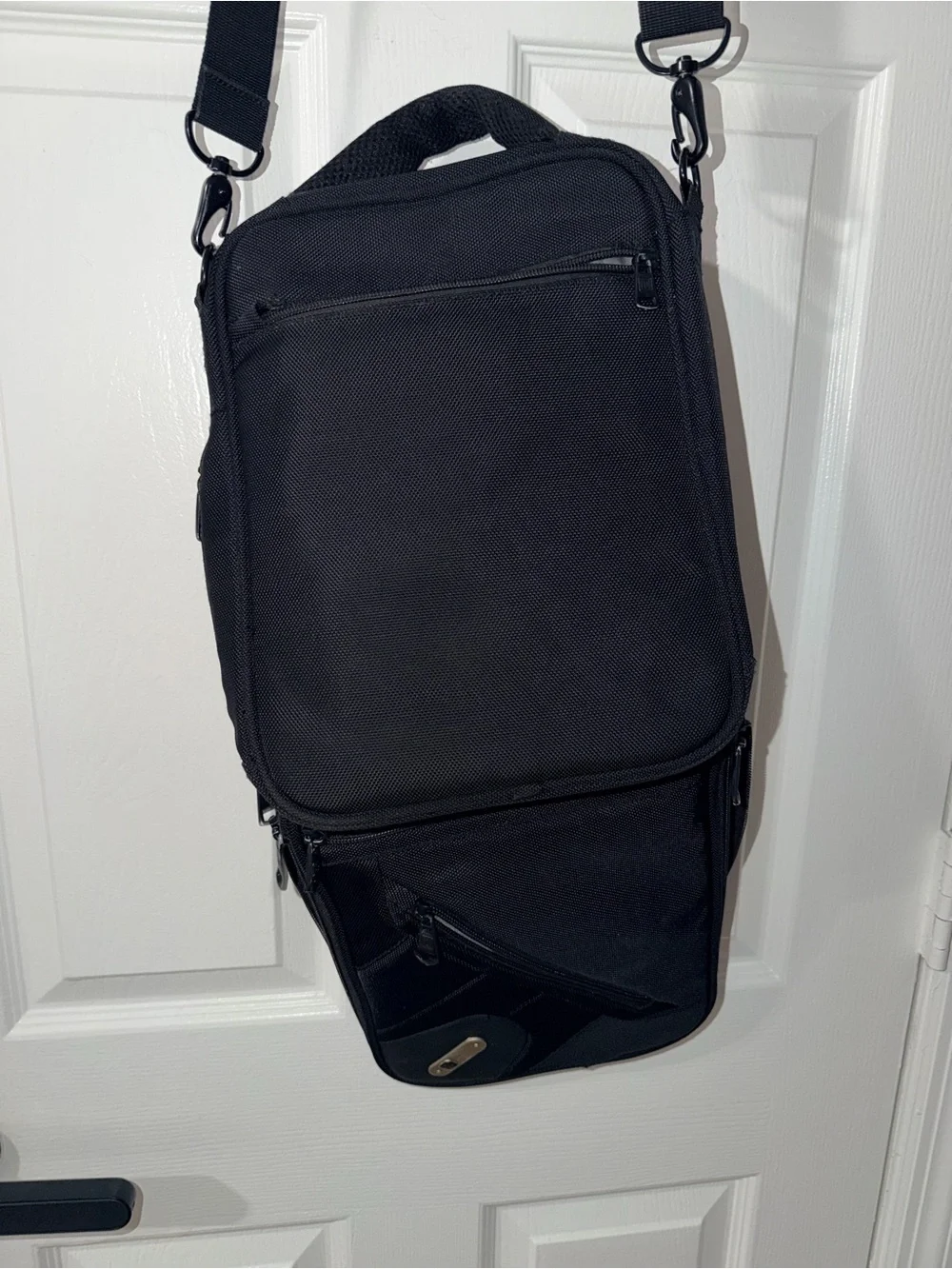 FUL Black Tech Messenger Bag Tablet Crossbody Shoulder Sling Travel Organizer
